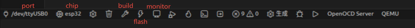VS Code ESP-IDF extension